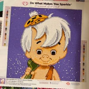 Diamond Art Club Bam Bam Bubble and Pebbles Art